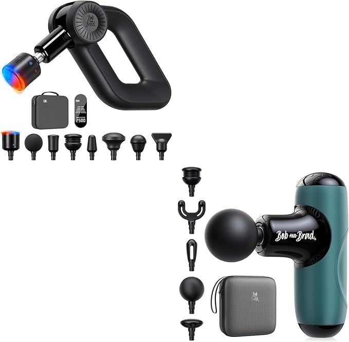 BOB AND BRAD Q2 Mini Massage Gun and D6 Pro Max+ Massage Gun