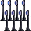 Replacement Toothbrush Heads Compatible for T300/T500/T500C/T700(Black-8pcs)