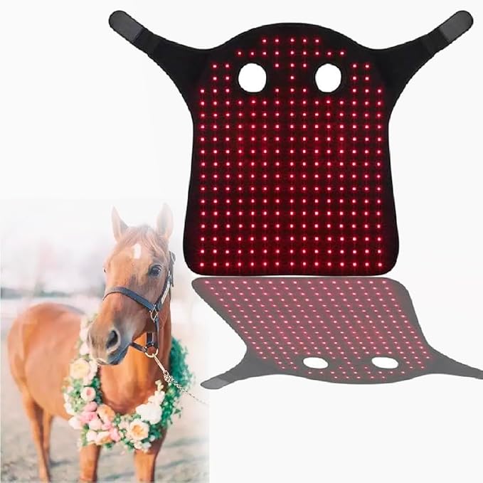 Red Light Therapy Equipment for Horses Wearable Red Light Therapy Belts for Horse Head and Neck Relaxation and Recovery Therapy