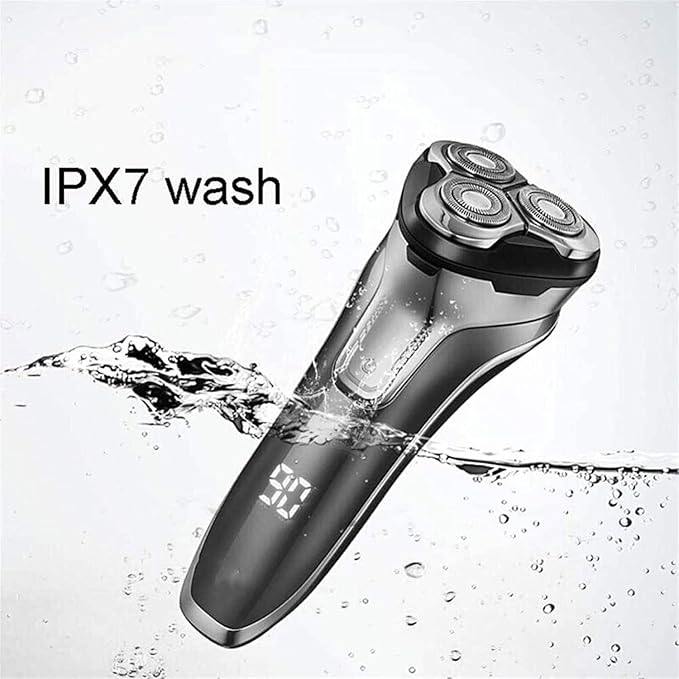 Electric Razor Rechargeable Electric Shaver with Pop Up Beard Trimmer