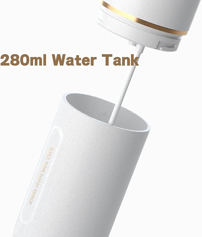 Water Flosser for Teeth CordlessOral Irrigatorwith 2500 RPM Sonic Technology3 Modes and 3 Specialised Nozzles280mlIPX7Smart Standbyfor Cleaning Teeth/Braces/GapsWhite/Green (White)