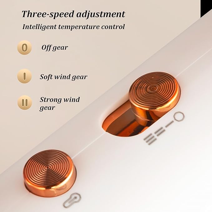 Lazy Hair Dryer Stand Hands Hands-Free Hair Drye Adjustable Height and Angle Automatic Power Off When Tilted Portable Blow Dryer for Home Pets Women Elderly(Rose red)