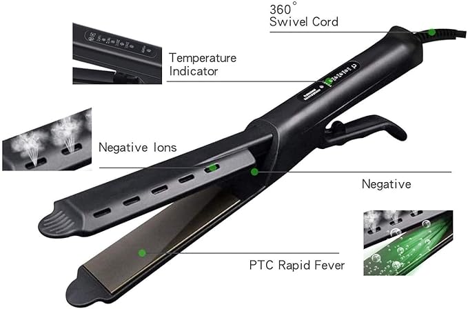 Professional Hair Straightener Straightener and Curler for All Hairstyles Adjustable Heat Birthday Gifts for Women/Mom/Wife/Her