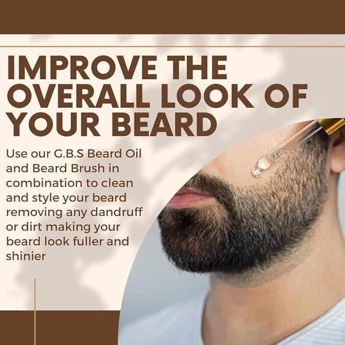 G.B.S Professional Beard Care Kit- Doppler Travel Bag Professional Trimming Scissor Multi-Side Natural Wood Comb Mustache Wax Beard Oil Beard Conditioner Beard Brush