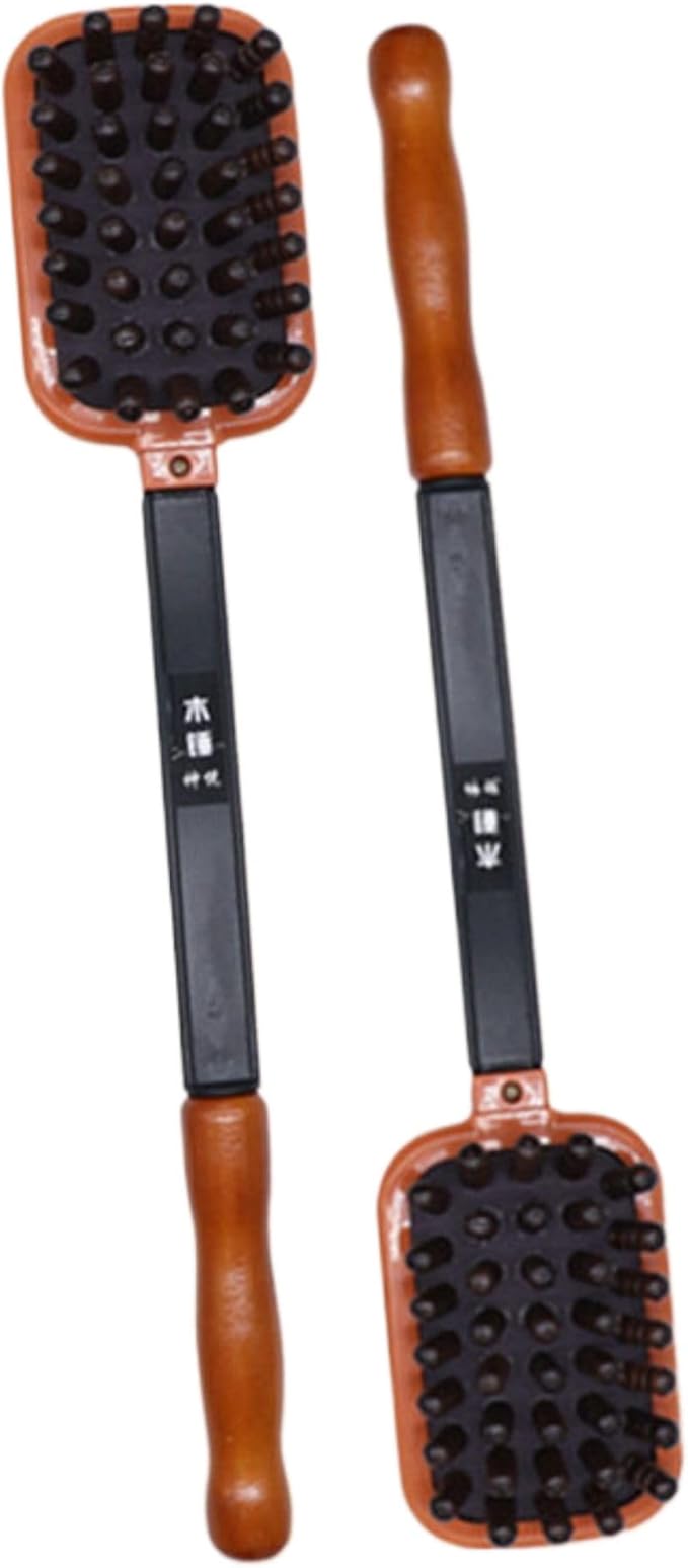 手持式加长敲打按摩捶 Manual Body Massage Hammer 木质经络拍打按摩器锤腰背捶打按摩器 HomeOffice Body Electric Massagers
