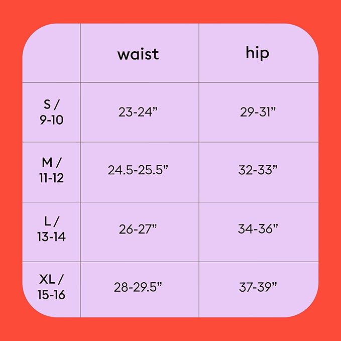 Thinx Teens Period Underwear Brief-Style Period Panties for Teens Holds Up to Regular 12 Tampons Period Panties Reusable