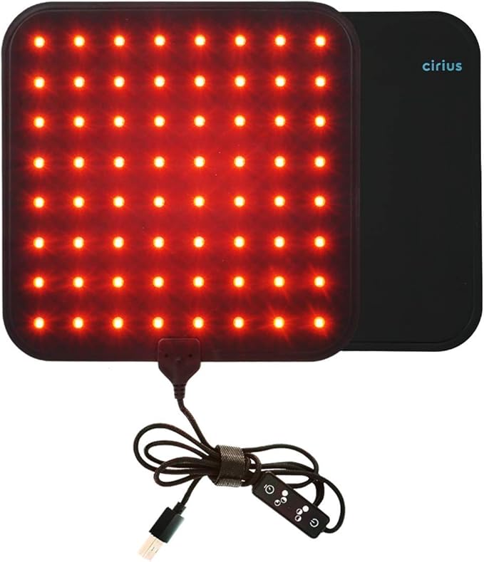 CIRIUS LED Pad Near-Infrared Red Light Therapy Device Home Use Portable Red Light Pad Deep Penetrating Low-Level Light Therapy for Pain Relief Muscle Therapy