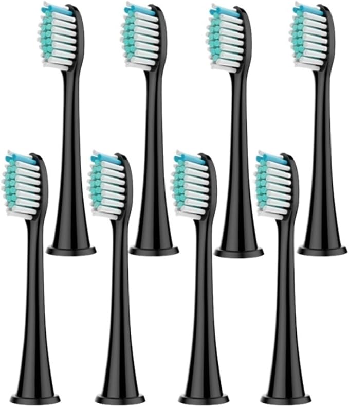 3Models Electric Toothbrush Head Compatible for with HX3/HX6/HX9 Series Models(8pcs Black)