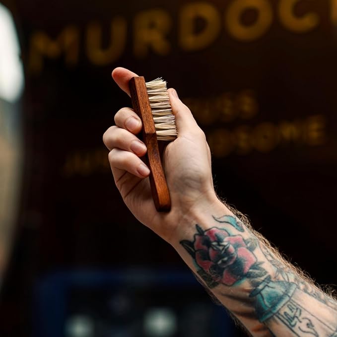 Murdock London Beard Brush for Men Bundle with Beard Shampoo &amp Beard Conditioner – Complete Mens Beard Care Kit – Softens Cleanses &amp Hydrates for Healthy Well-Groomed Beards