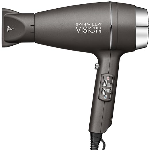 Sam Villa Vision Lightweight and Quiet Ionic Professional Hair Dryer With Variable Speed and Temperature