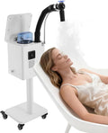 Nano Hair Steamer Professional Salon Nano Micro Mist Hair Steamer with Adjustable Telescopic Pipe &amp Foldable Control Interface Mobile Multifunctional Hair Care Equipment 4-Gear Adjustable