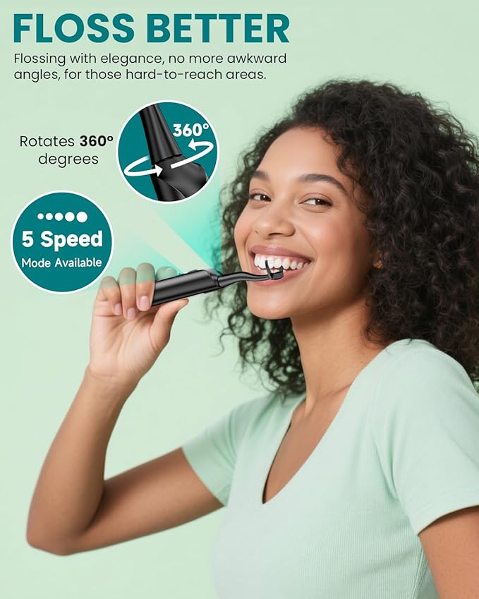 Electric Flosser Set: with 3 Boxes(Total 162pcs) Refill Heads Easily Glide for Sensitive GumWater Flosser Alternative for Teeth for Adults