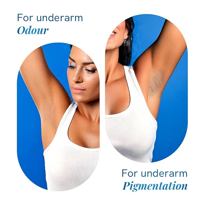 Be-Bodyvise's AHA BHA Underarm Roll On 2% Lactic Acid 1% Mandelic Acid 1% Salicylic Acid Flora Fragrance Alcohol-Free Aluminum-Free 50ml Pack of 2