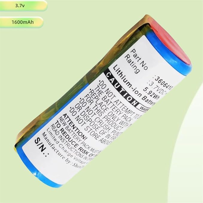 3.7V 1600mAh 15038 Li-ion Replacement Battery. Compatible for Philips 8894XL Electric Shaver