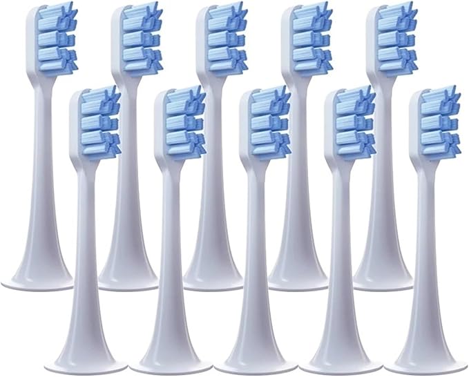 8/10 PCS Replacement Toothbrush HeadsCompatible for Xiaomi T300 T500 Sonic Electric Teeth Brush Soft Teethbrush Nozzles(10 Blue)