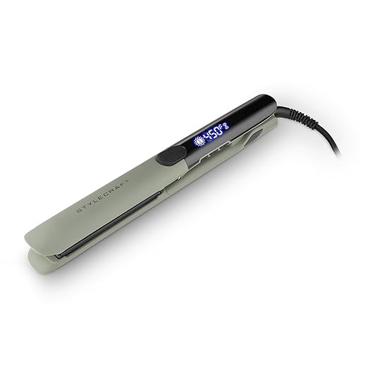 StyleCraft Sage Hair Styling Bundle - Lightweight Professional Hair Dryer Vibrating Flat Iron 2-in-1 Curling Wand &amp Styling Brush Triple Barrel Deep Waver - Tourmaline &amp Titanium Tools Holi