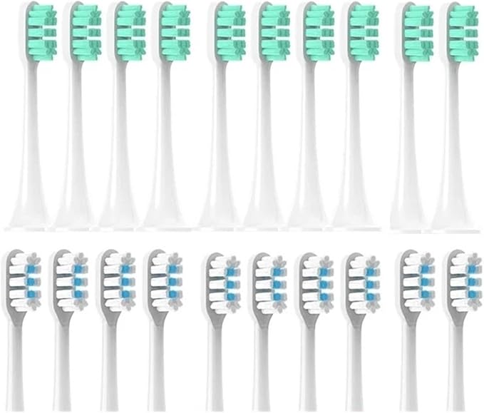 Replacement Brush Heads Compatible for Mijia T300/T500/T700 for Sonic Electric Toothbrushes with Caps Sealed Package Soft(10Pink)