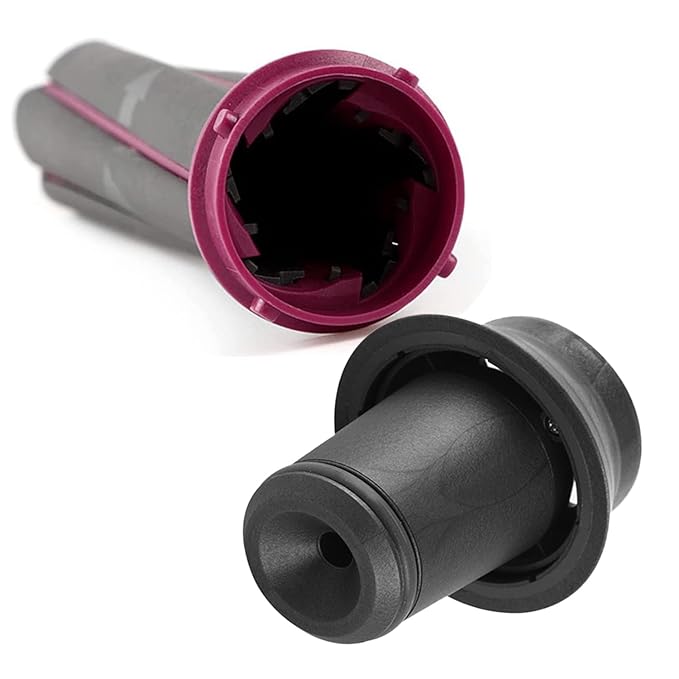1 Pair Long Hair Curling Barrels Curler Tube Wand and 1 pcs Anti Flight Flyaway Nozzle with 2 Adaptor for Dyson Hair Dryer Converting to Airwrap Curling Iron Styler