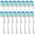 Compatible for Replacement Toothbrush Heads for HX6730/HX6721/HX3216/HX9362/HX3210/HX6013/HX9063/HX6063 Bright White Brush Nozzles C3 W3(16pcs)