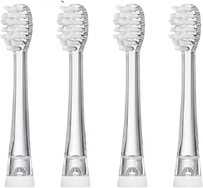 4/8/12/16 Pcs SG-831 Ultral Soft Bristle Replaceable Brush Heads Compatible for SG977/EK6/EK7/SG513 Electric Toothbrush Head(4 Pcs)