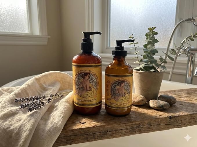 Barefoot Venus Creamy Cleansing Wash and Body Cream Bundle (Mustard bath)