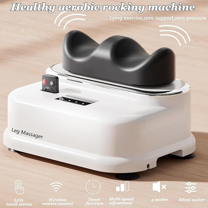 Fitness Blood Chi Machine Swing Foot Massager with Remote Control and Timer Function 4 Modes and 30 Gear Speed Promote Blood Circulation for Relax Muscles