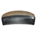 Badass Beard Care Black Series - Fine Tooth Ox Horn Comb For Men - 100% Ox Horn &amp Sandalwood Hand Made Sanded and Polished