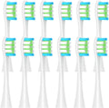12PCS Replacement Brush Heads Compatible for Oclean X/X PRO/ Z1/ F1/ One/Air 2 /SE Sonic Electric Toothbrush Soft Bristle Nozzles(12pcs White)