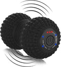 ZeenKind Vibrating Peanut Massage Ball Ultra Strong Rechargeable Therapy Roller Trigger Point Massager for Back Neck Foot Muscle Pain Myofascial Release &amp Plantar Fasciitis Relief