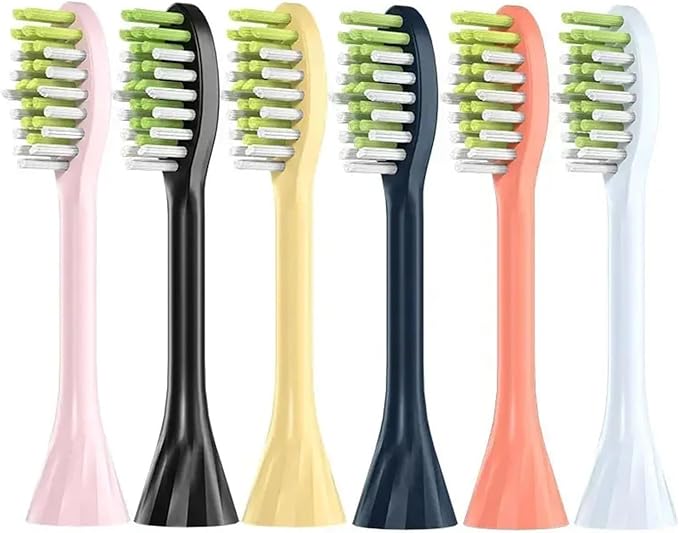 4Pack Replacement Toothbrush Heads Compatible with Ph One Soni Care Electric Head HY1100 HY1200 BH1022(Blue)