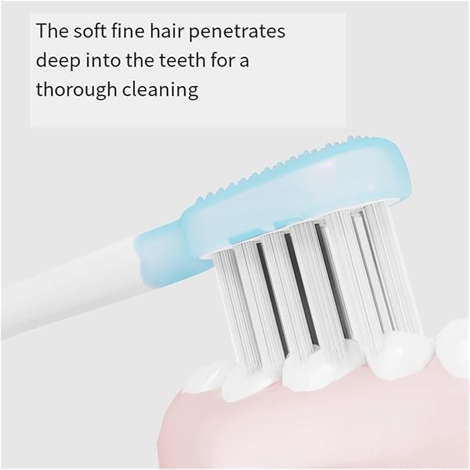 10PCS Compatible for Laifen Full Range Replacement Electric Tooth Brush Heads Clean Version(A)