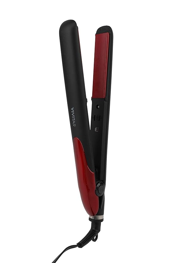 VIVITAR Ceramic Flat Iron Hair Straightener and Mini Hair Straightner Straightens and Curls with Adjustable Temperature For All Hair Types