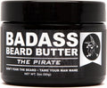 Badass Beard Care Beard Butter For Men - THE PIRATE 3 oz - Made of Natural Ingrediens for Healthy Soften and Itchness Free Beard and Mustache