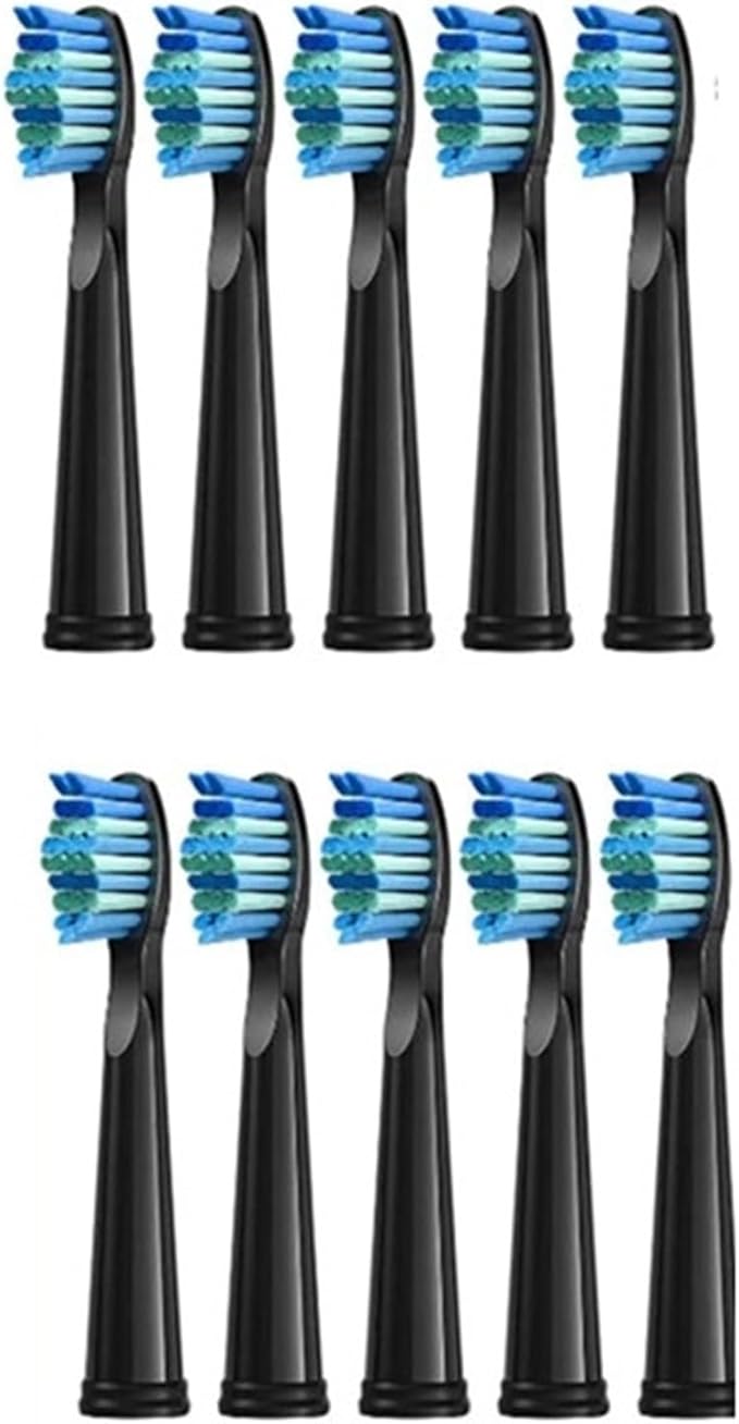 Toothbrush Heads Head WorkCompatible Fo 507 Electric and Teeth Care Product White 5/10/20 Pcs(10pcs Black)