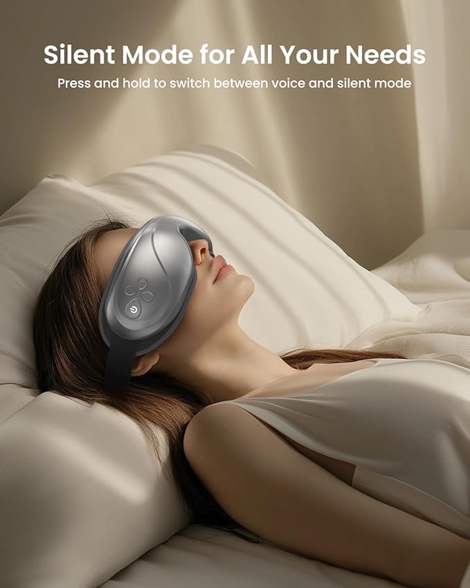RENPHO Eye Massager with Heat and Cooling Mothers Day Birthday Gifts for Mom Dad Women Men Heated Eye Mask for Migraine Relief Reduce Strain Improve Sleep Eyeris 2