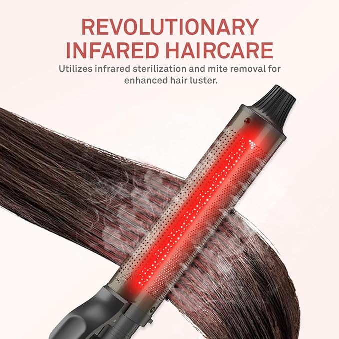 Caliber Lumina Heat Professional Infrared Curling Iron with Digital Temperature Control 3 Sizes (1-1/4 (32mm))