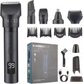 Compatible With Xiaomi 5-in-1 IPX6 Waterproof Electric Trimmer for Men Rechargeable Cordless Body Beard &amp Hair Clipper Shaver Grooming Kit