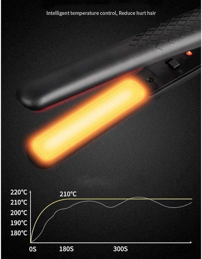 Hair Straightener Flat Iron for Hair 2-in-1 Straightening Curling Iron Wet Dry Flat Iron Hair Straightener and Curler with Tourmaline Ceramic Hair Styling Iron for All Hair Types
