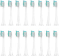 Replacement Toothbrush Heads Compatible for Phili Sonic Care Electric Handles(16pcs White)