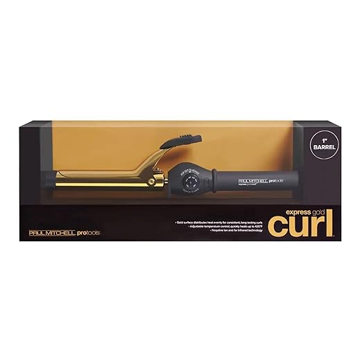 Paul Mitchell Pro Tools Express Gold Curl Titanium Curling Iron Fast-Heating to Create a Variety of Curls