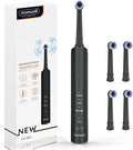 mornwell Electric Toothbrush USB Fast Charging 3 Modes Rotary Toothbrushes Rechargeable Spin Toothbrushes with 4 Round Brush Heads for Adults &amp Kids (Over 8 Years Old)