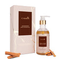 CAM_IA Sandalwood Body Shower Gel | A Luxurious Blend of Sandalwood Oil Glycerine &amp Vitamin E That Soothes Hydrates and Restores Skin with its Gentle Calming Lather | 250 ML