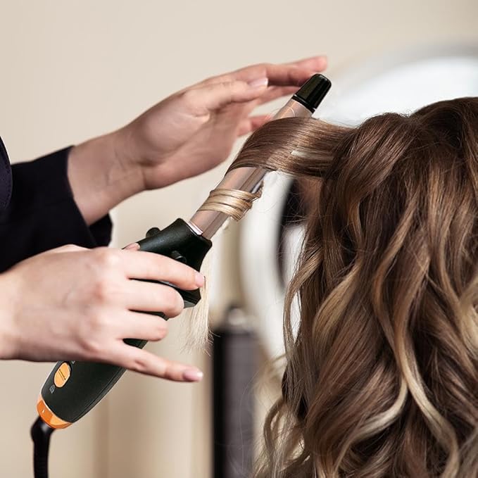 Cordless Curling Iron Rechargeable USB Rechargeable 4000 mAh Cordless Hair Curler 356°F Mini Travel Curling Iron 3 Temp Setting Travel Portable 2 in 1 Hair Straightener and Curler