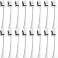 16pcs Toothbrush Replacement Heads Compatible for SEAGO 2725/S2/S5/SX/SG972 Brush Nozzle(16White)