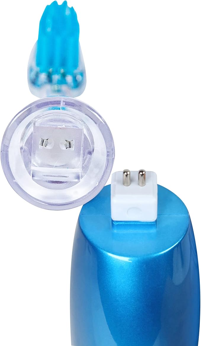 Emmi-dent Metallic/Professional 2-Pin Bristle-Head Attachments - Electric Toothbrush Replacement Heads. Cleans with Ultrasound Waves (Braces 2 Pack)