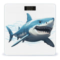 Blue Shark Bathroom ScaleHighly Accurate Digital Weighing Machine for People Bright LED Display Weight Scale for The Aldult Home Use