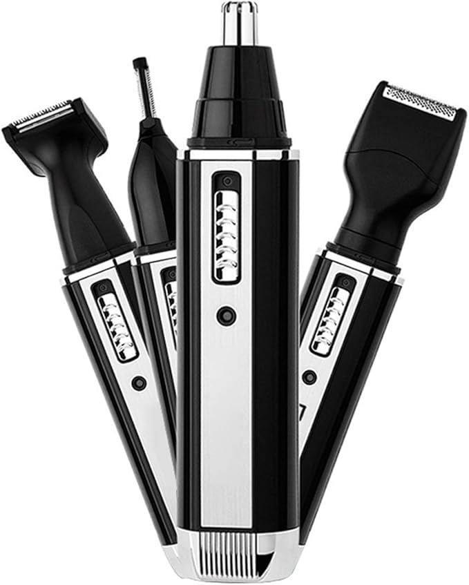 4 in 1 Rechargeable Men Electric Nose Ear Hair Trimmer Painless Women Trimming Side Burns Eyebrows Beard Hair Clipper Cut Shaver