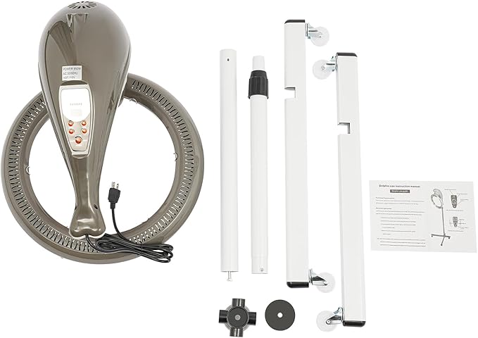 Hair Dryer 3 in 1 Salon Drying Perming Machine 360°Rotating Heating Processor Dryer 950W Professional Perm Styling Tool for Spa Home Hair Care (Grey)
