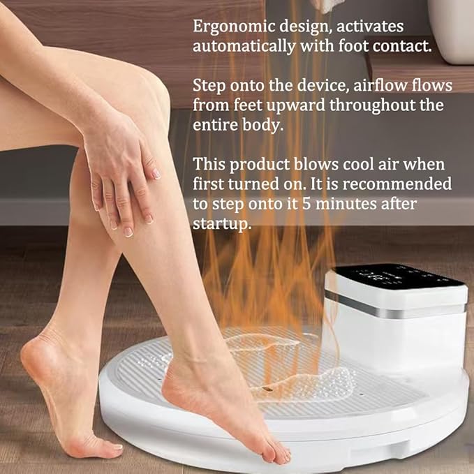 Full Body Dryer After Shower 2500W Negative Ions Body Care Dryer Feet Touch Panel Waterproof Non-Slip Adjustable Cold Warm High air Volume Design with Pre Warm Home Hotel Swimming Pool Spa