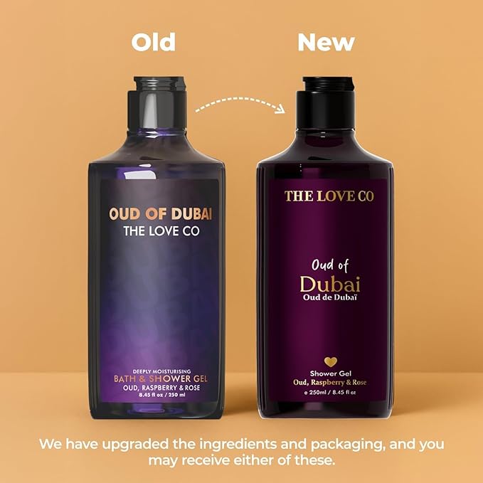 THE LOVE_CO. Body Wash for Women &amp Men | Oud of Dubai | Hydrating Gel Cleanser | Clean &amp Soften Skin | Made with Niacinamide &amp Shea Butter | Free From Parabens &amp Pthalates